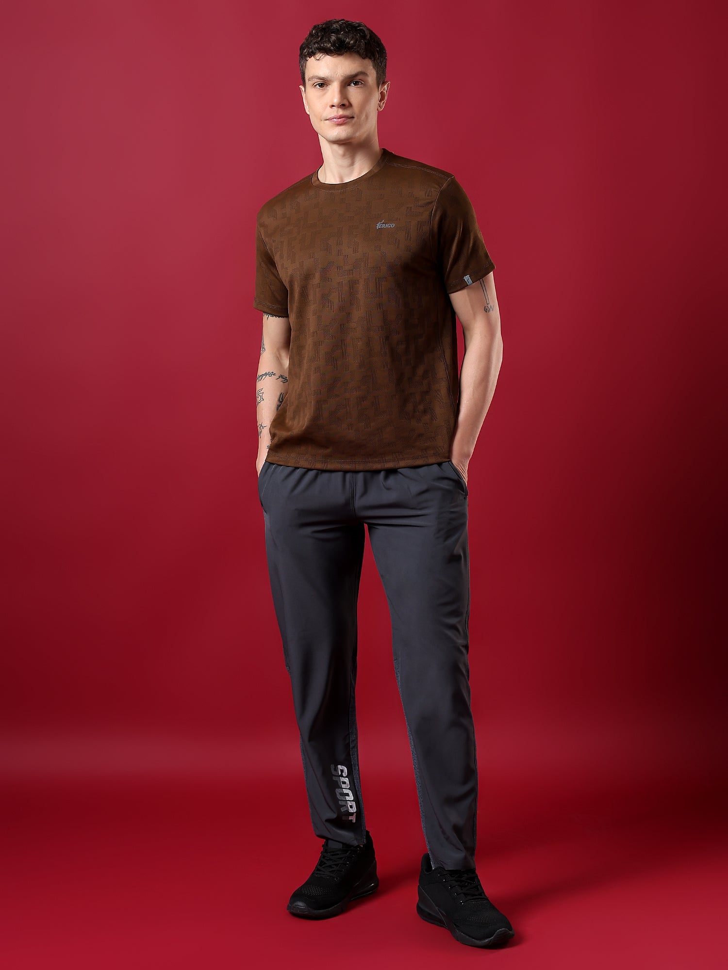 ErigoSport Beige Brown T-shirt