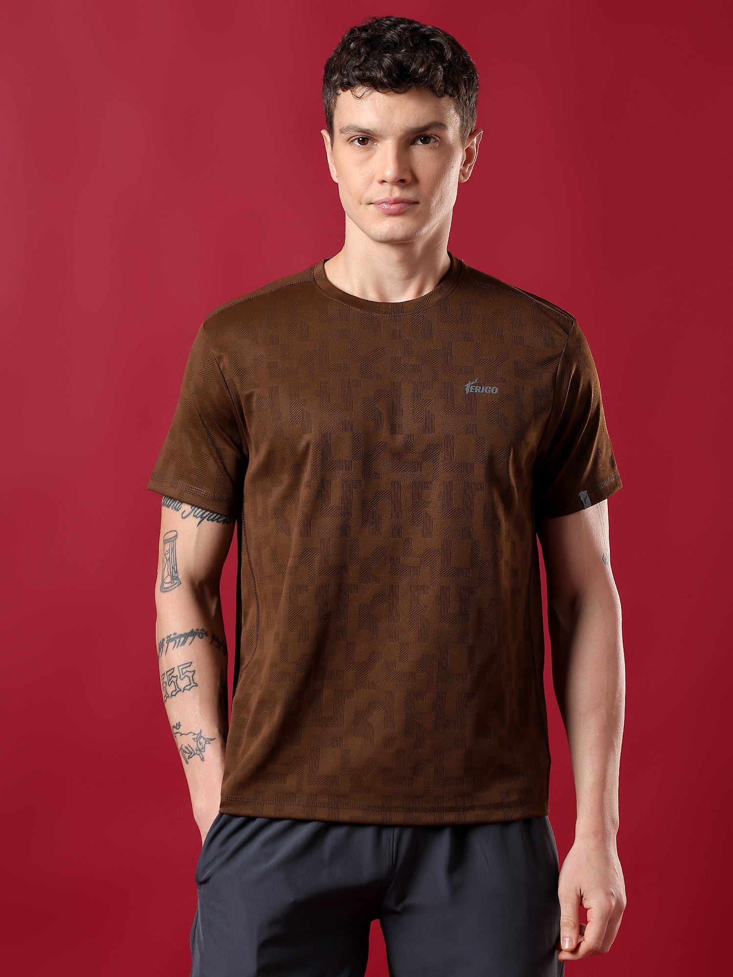 ErigoSport Beige Brown T-shirt