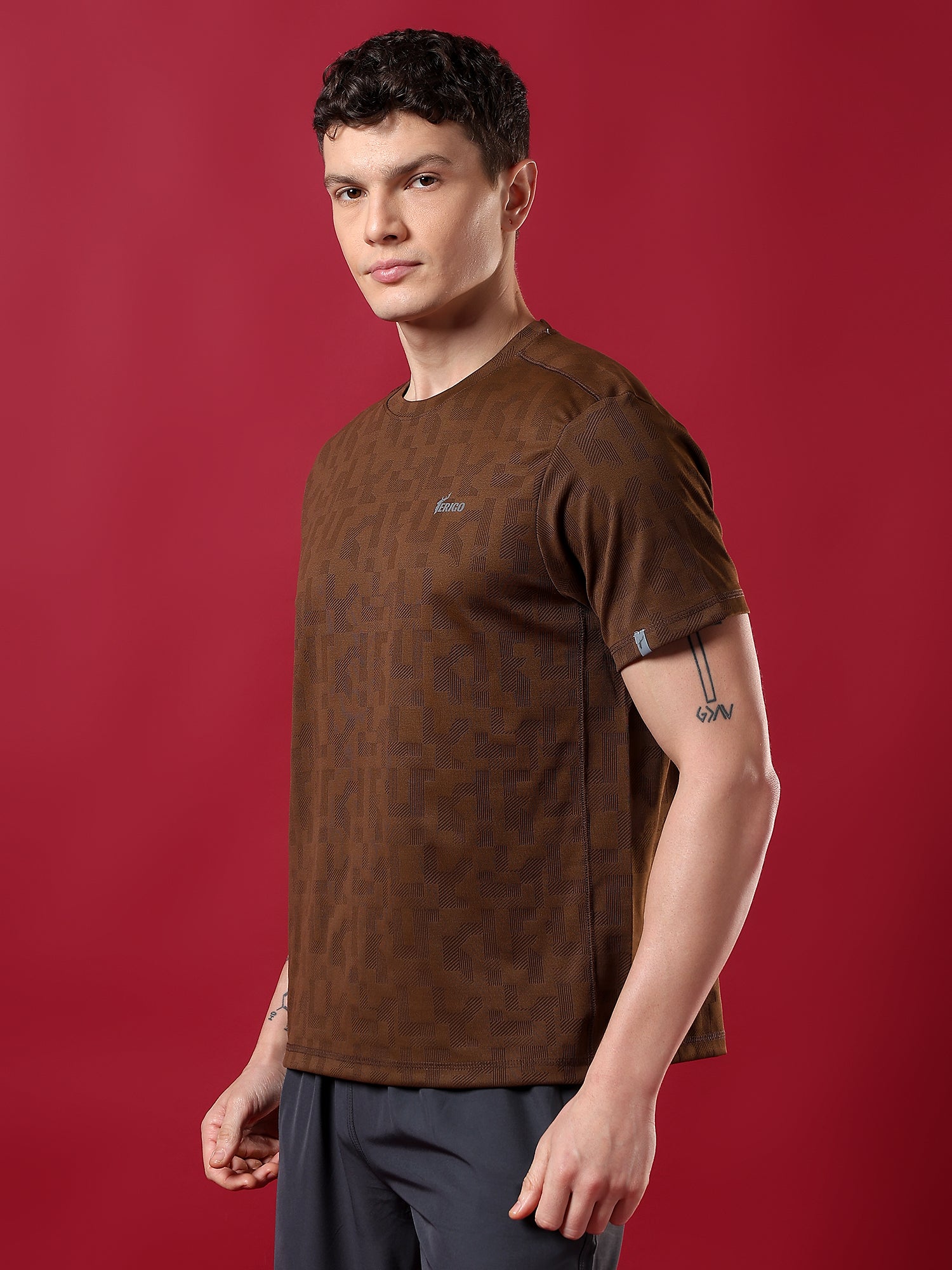 ErigoSport Beige Brown T-shirt