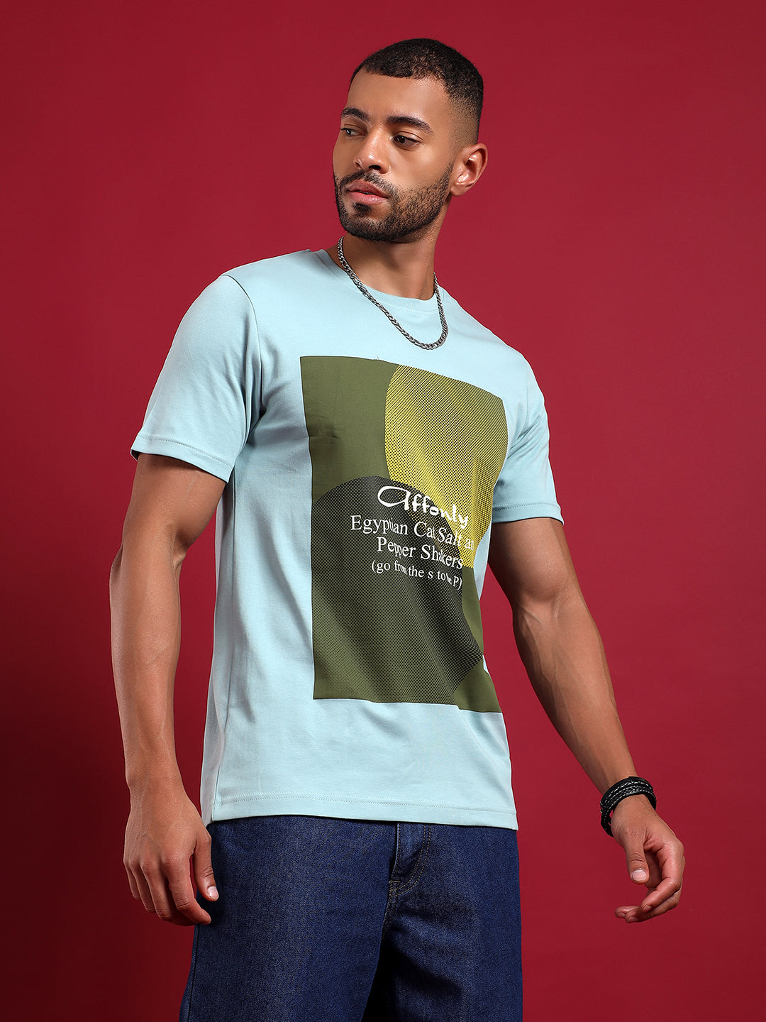 Erigo MechArt Graphic Light Sky Blue T-shirt