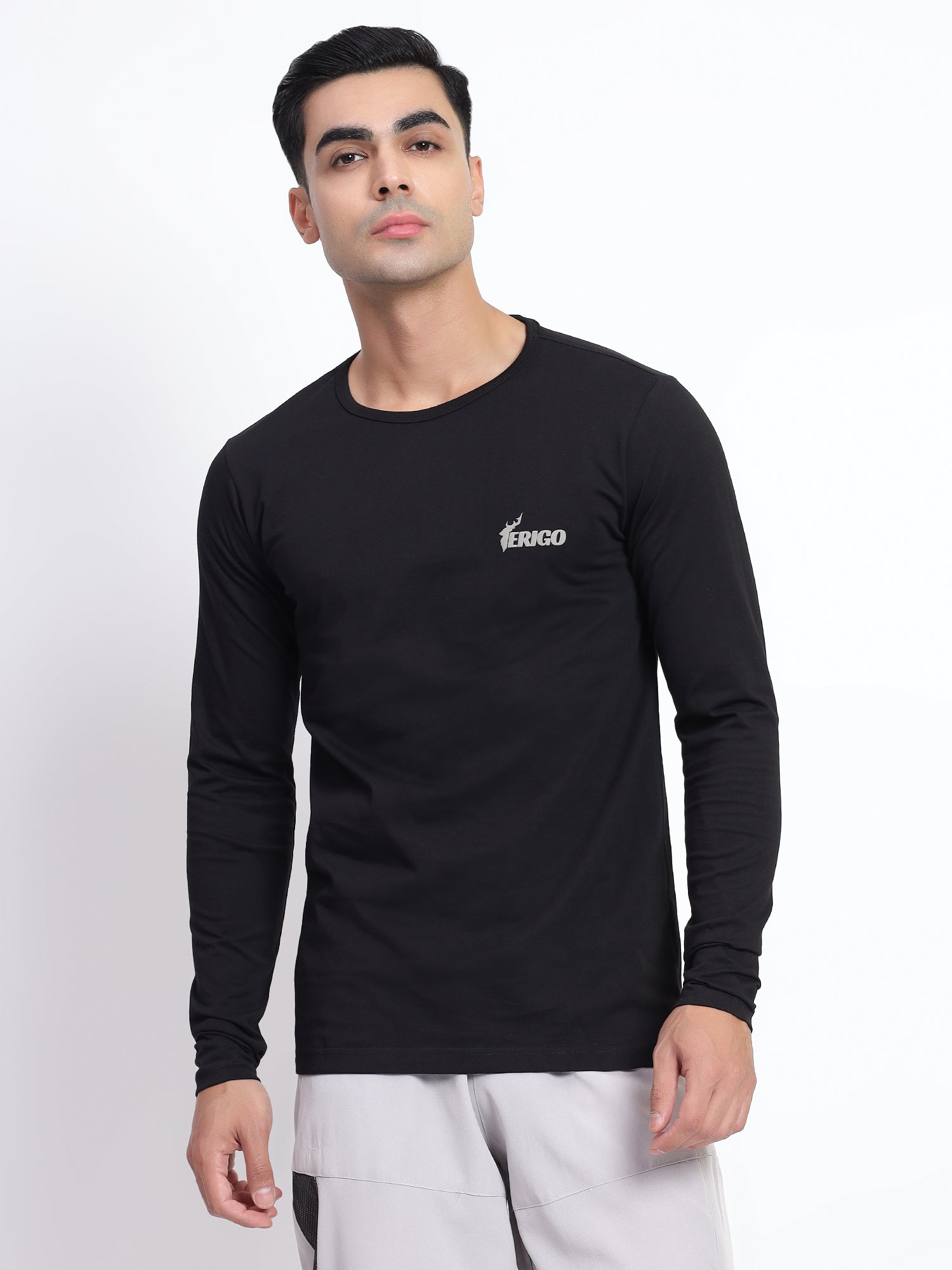 Crew Neck Black T-Shirt