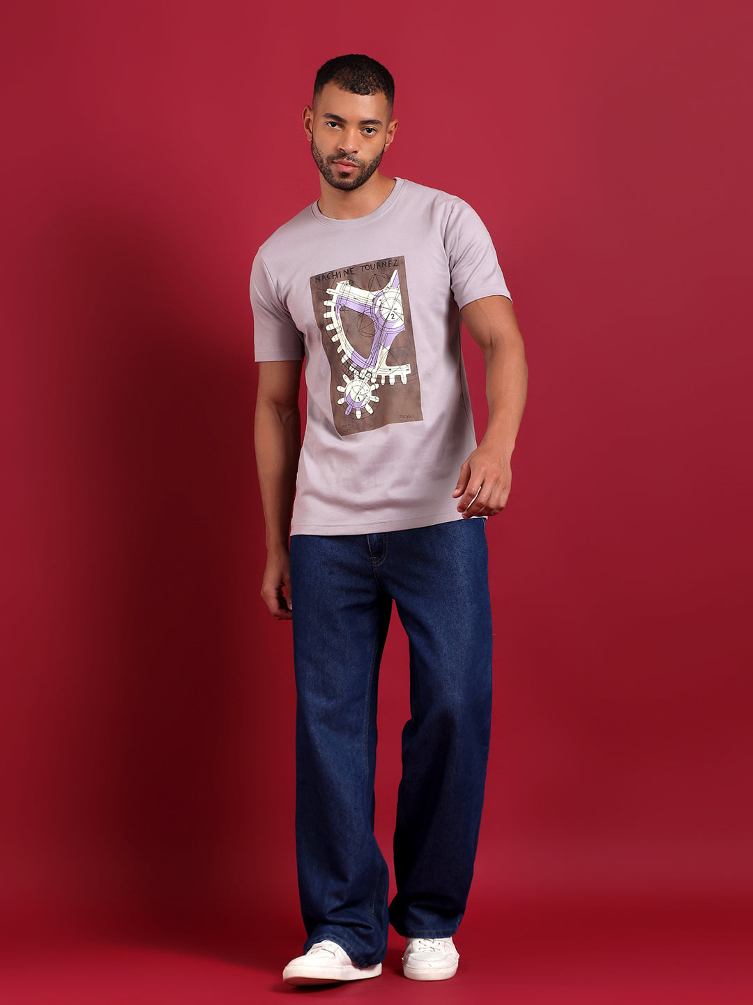 Erigo MechArt Graphic Light Purple T-shirt