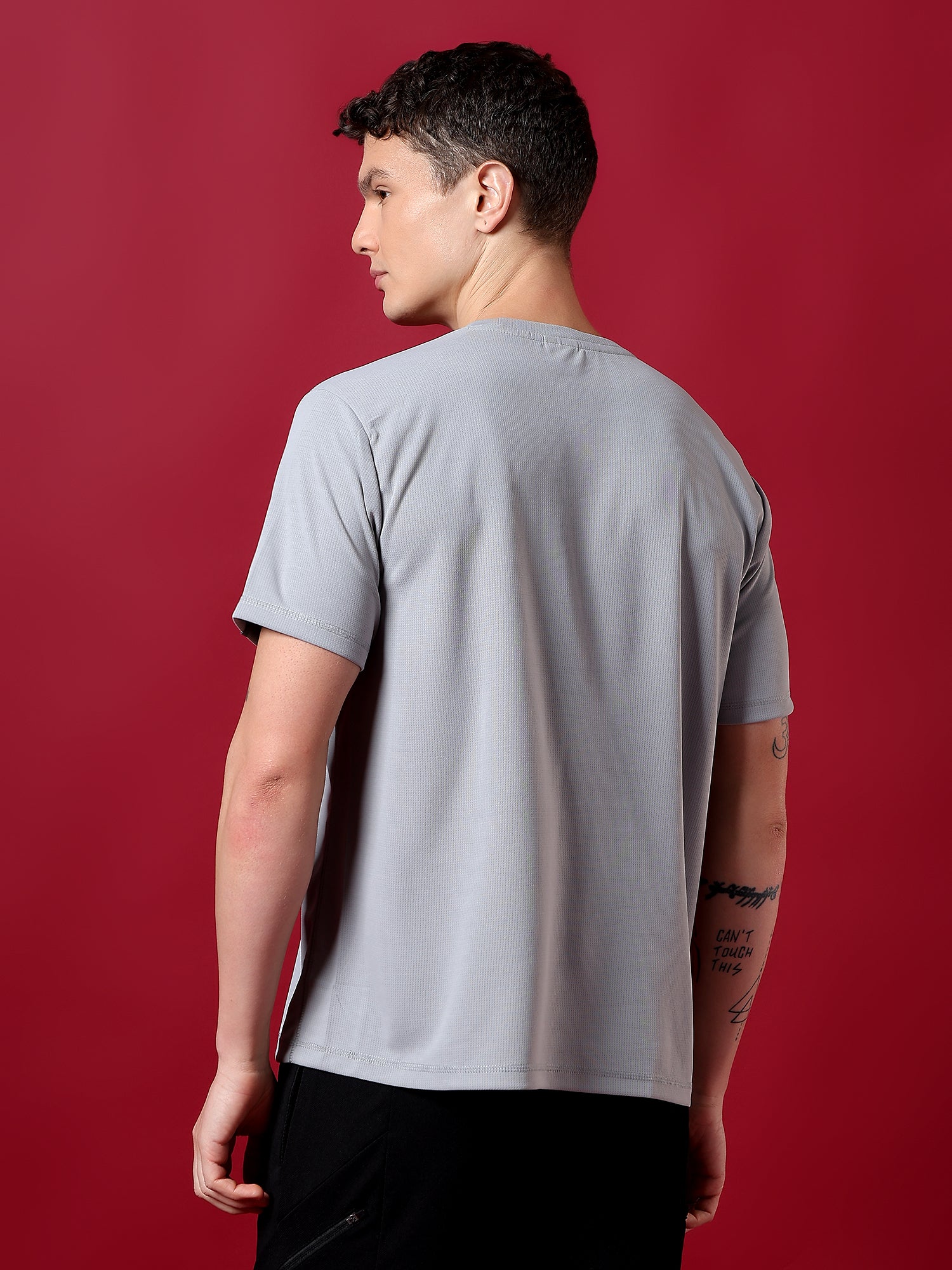 ErigoSport Plane Half Sleeve Grey T-shirt