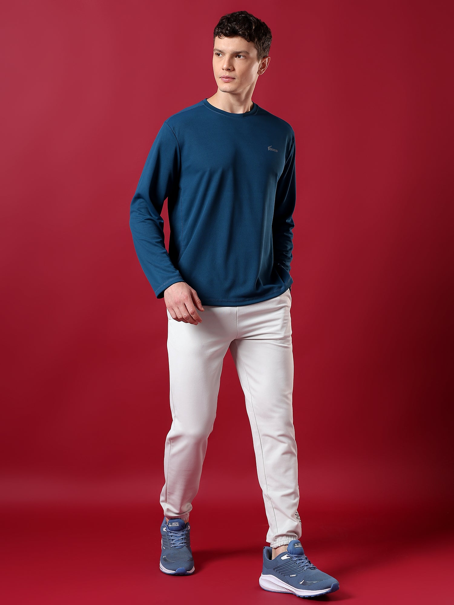 ErigoSport Full-Sleve Capri Blue T-shirt