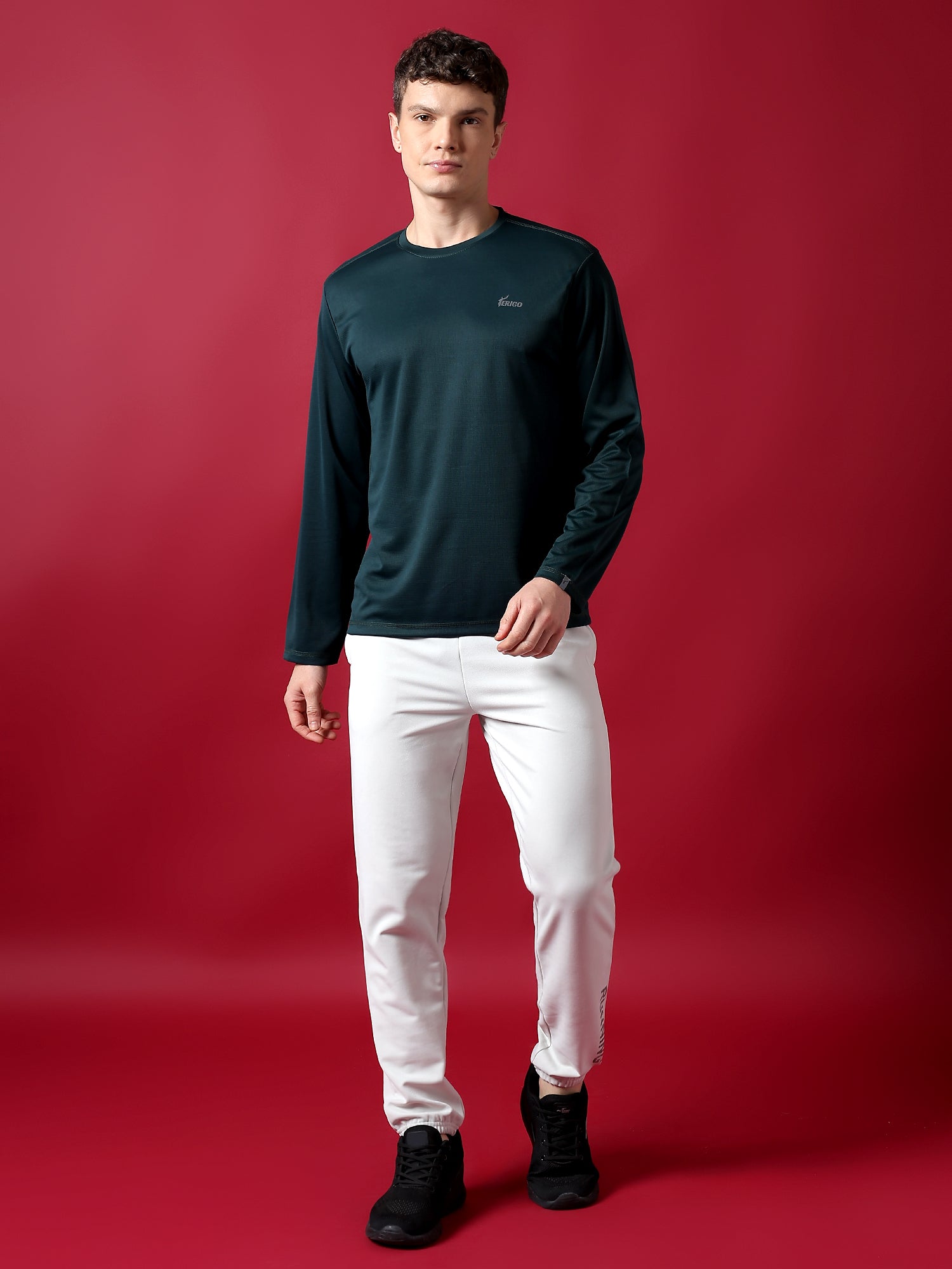ErigoSport Full Sleeve Tree Green T-shirt