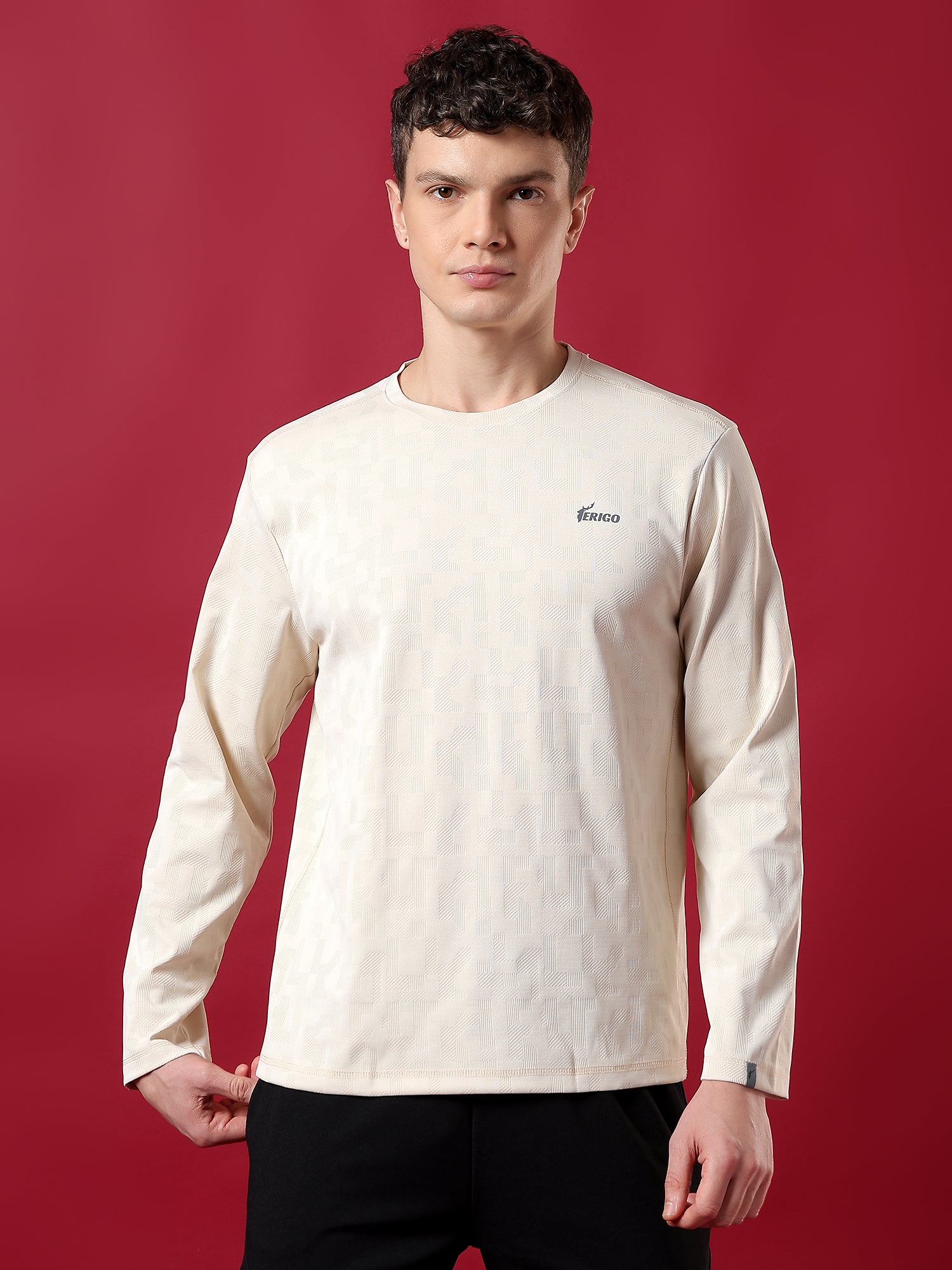 ErigoSport Full Sleeve Pale Beige T-shirt