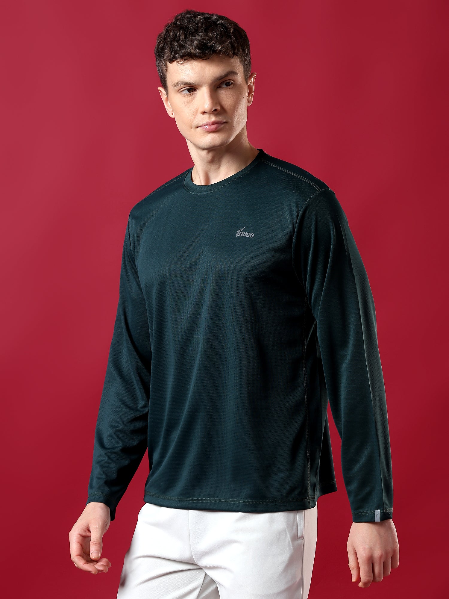 ErigoSport Full Sleeve Tree Green T-shirt