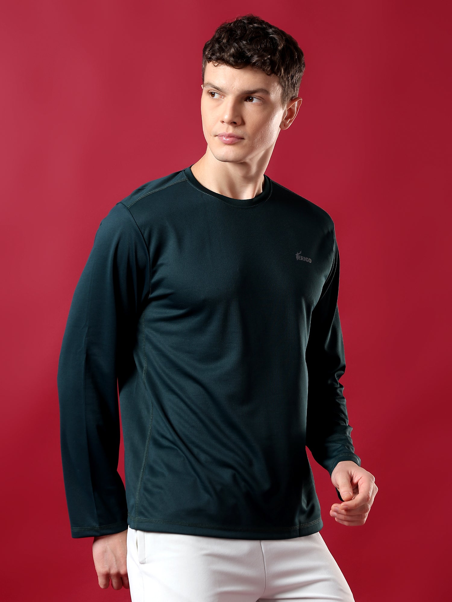 ErigoSport Full Sleeve Tree Green T-shirt