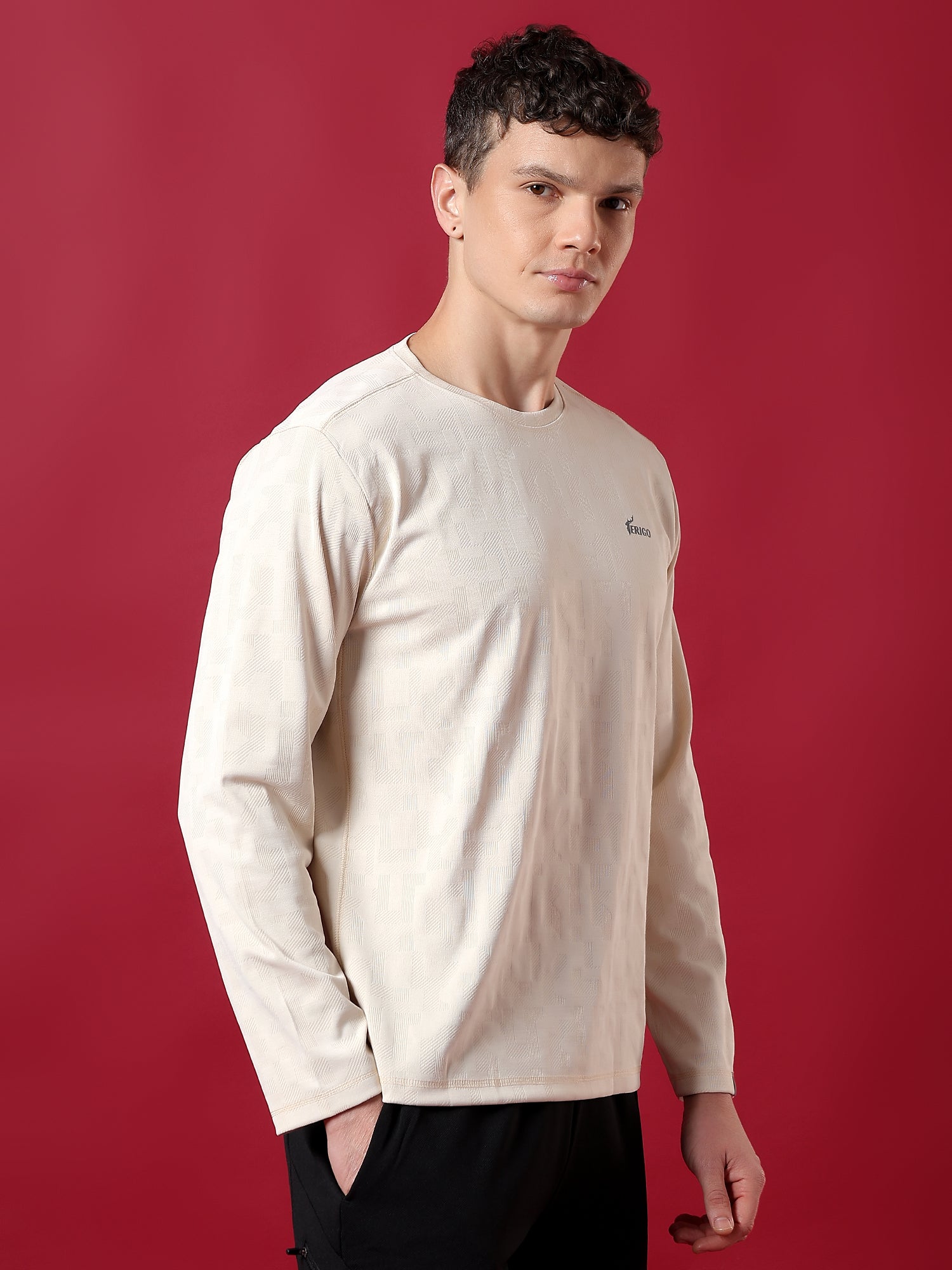 ErigoSport Full Sleeve Pale Beige T-shirt