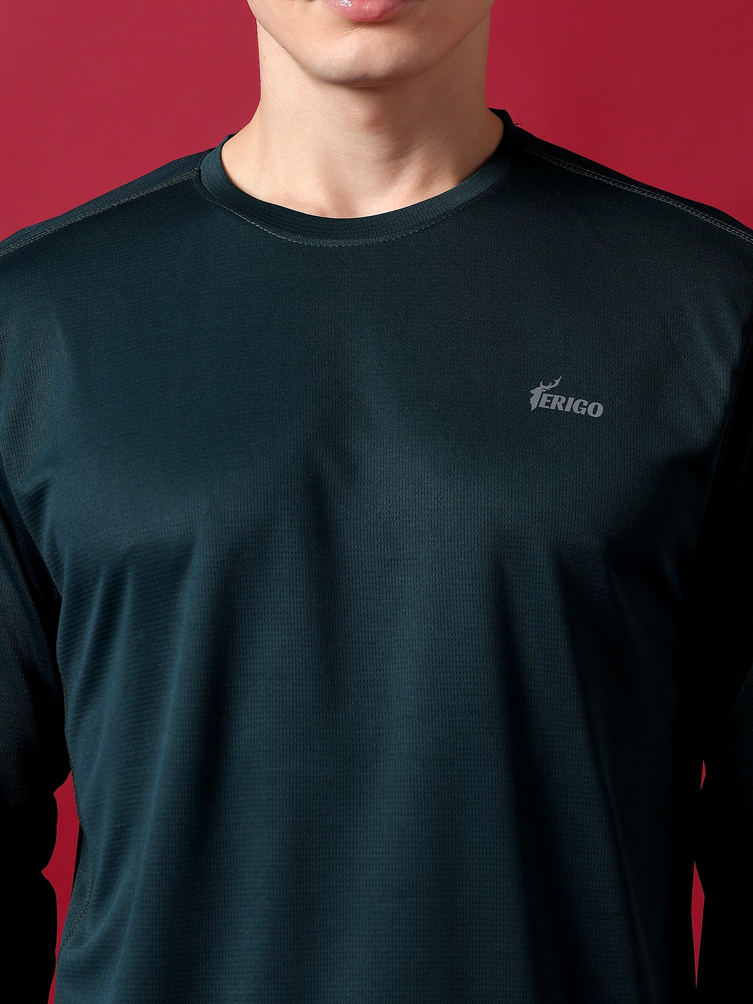 ErigoSport Full Sleeve Tree Green T-shirt
