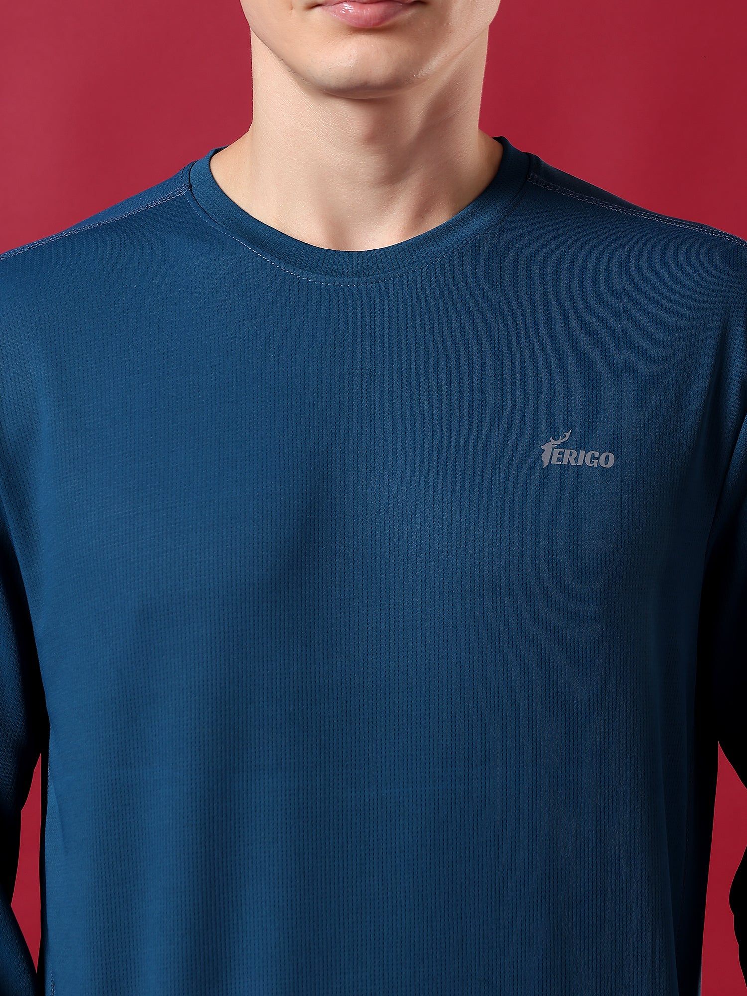 ErigoSport Full-Sleve Capri Blue T-shirt