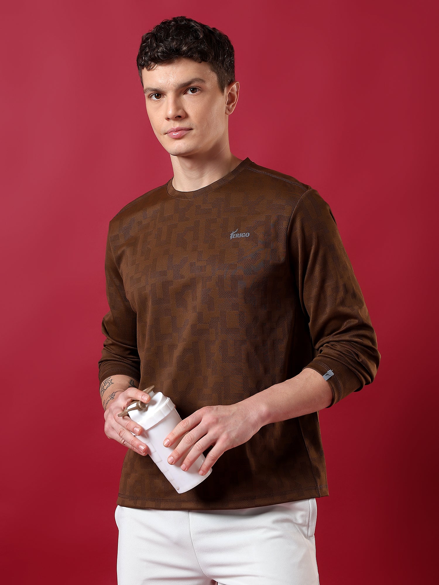 ErigoSport Beige Brown T-shirt