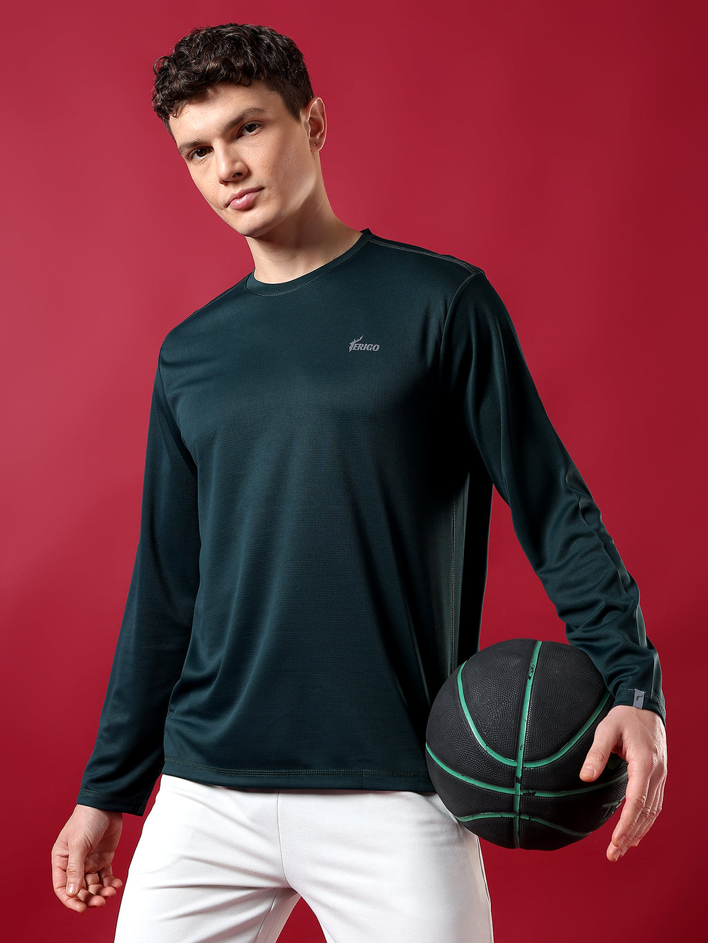 ErigoSport Full Sleeve Tree Green T-shirt