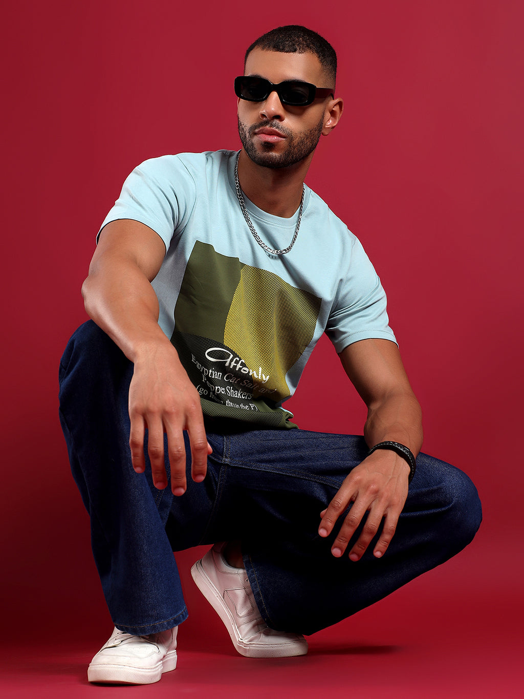 Erigo MechArt Graphic Light Sky Blue T-shirt
