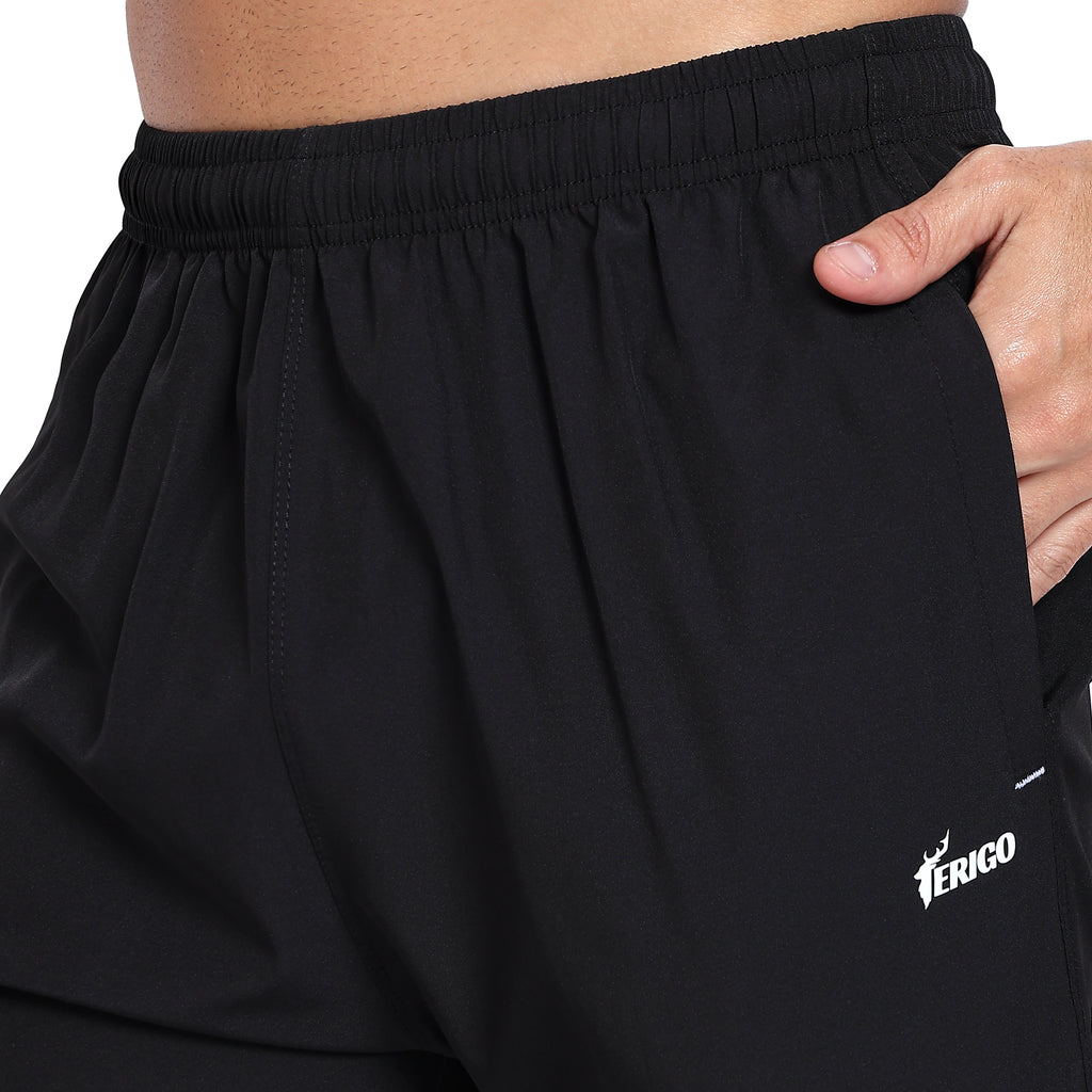 Performance Black Track Pants