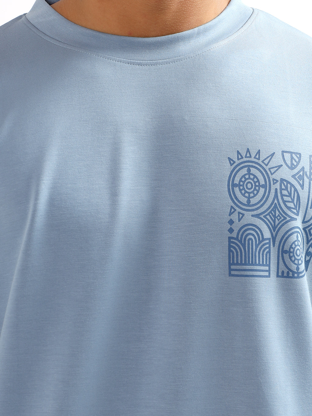 Over Size Pastel blue T-Shirt