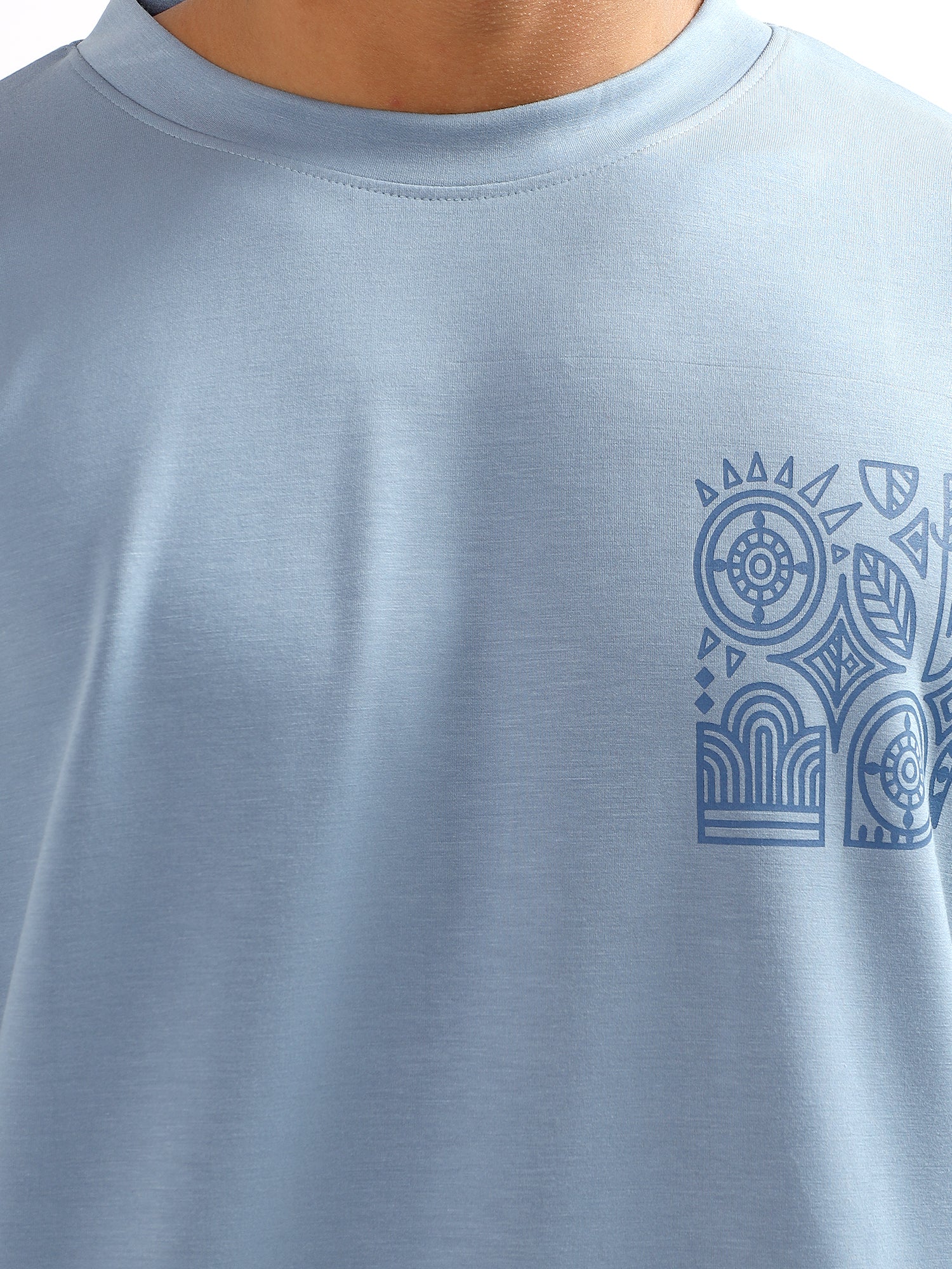 Over Size Pastel blue T-Shirt