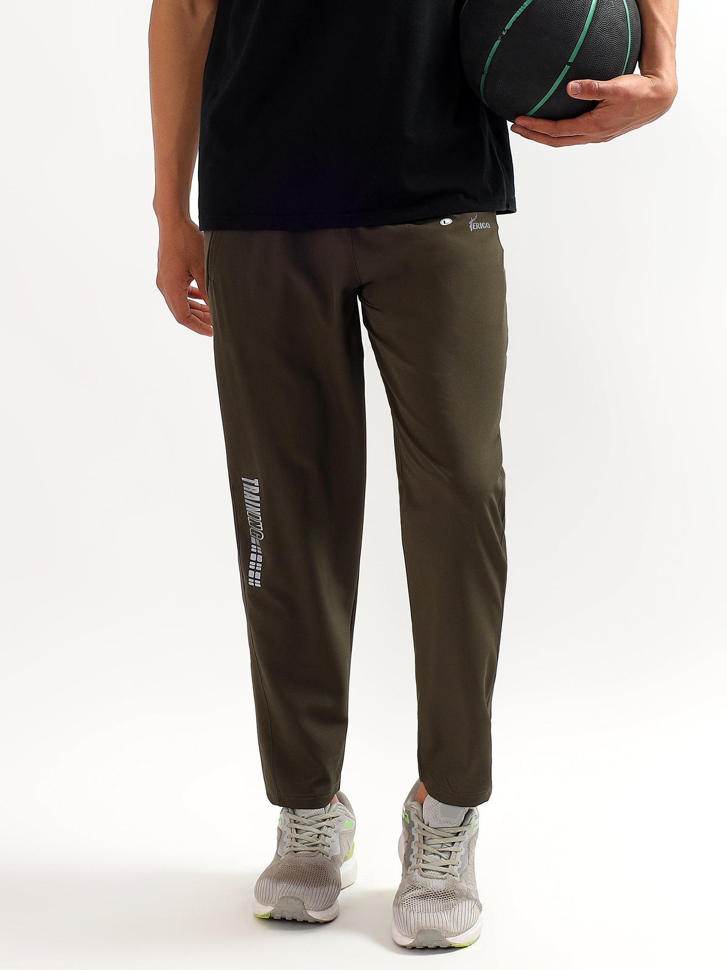 Performance Olive Green Track Pants