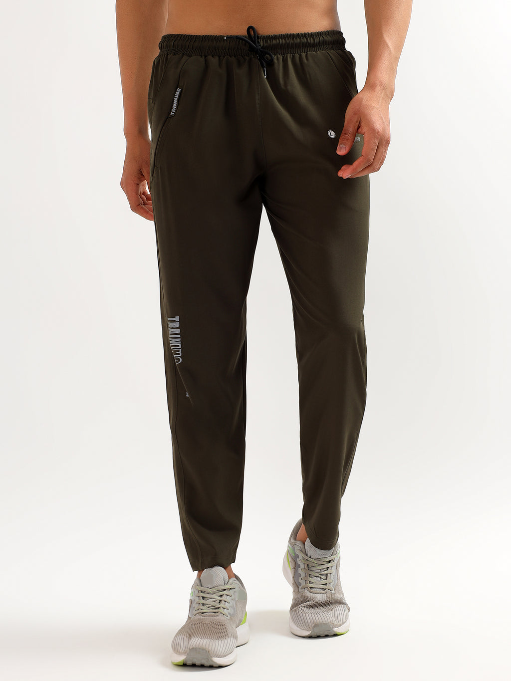 Performance Olive Green Track Pants