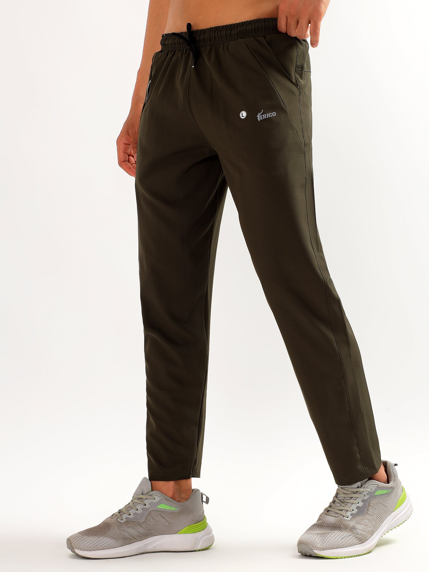 Performance Olive Green Track Pants