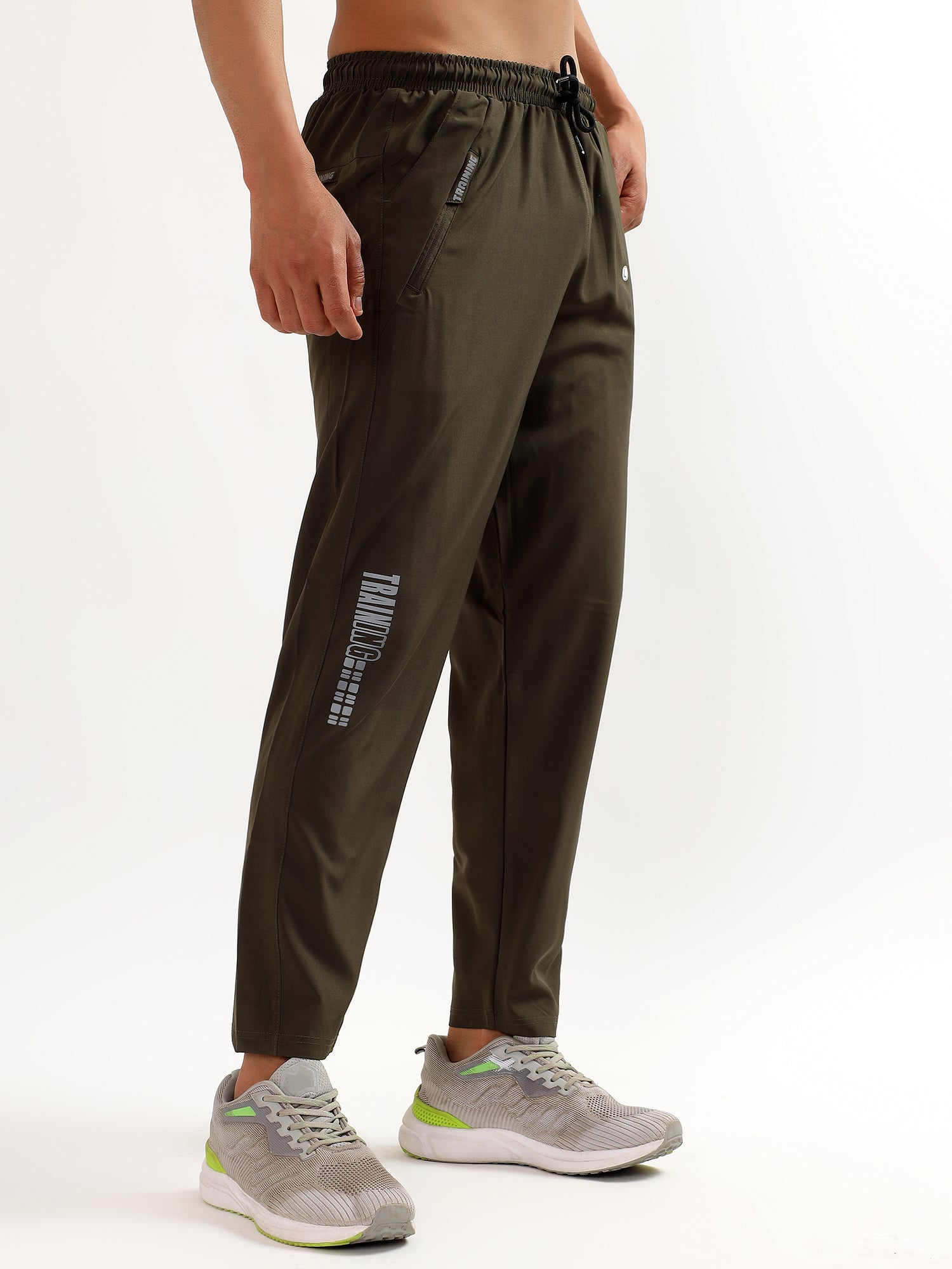 Performance Olive Green Track Pants