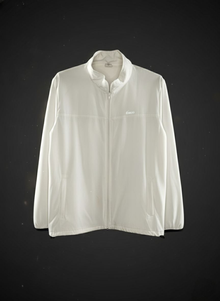 Erigo White Activewear Jacket for Men – Lightweight Performance Sports Jacket